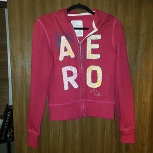 Fuchsia/ pink aeropostale hoodie